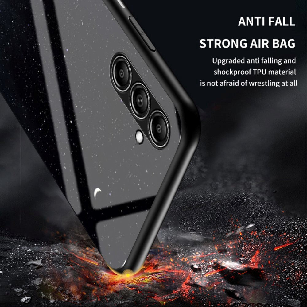 Samsung Galaxy S23 FE Plastik Cover m. Glasbagside - Farverig Himmel