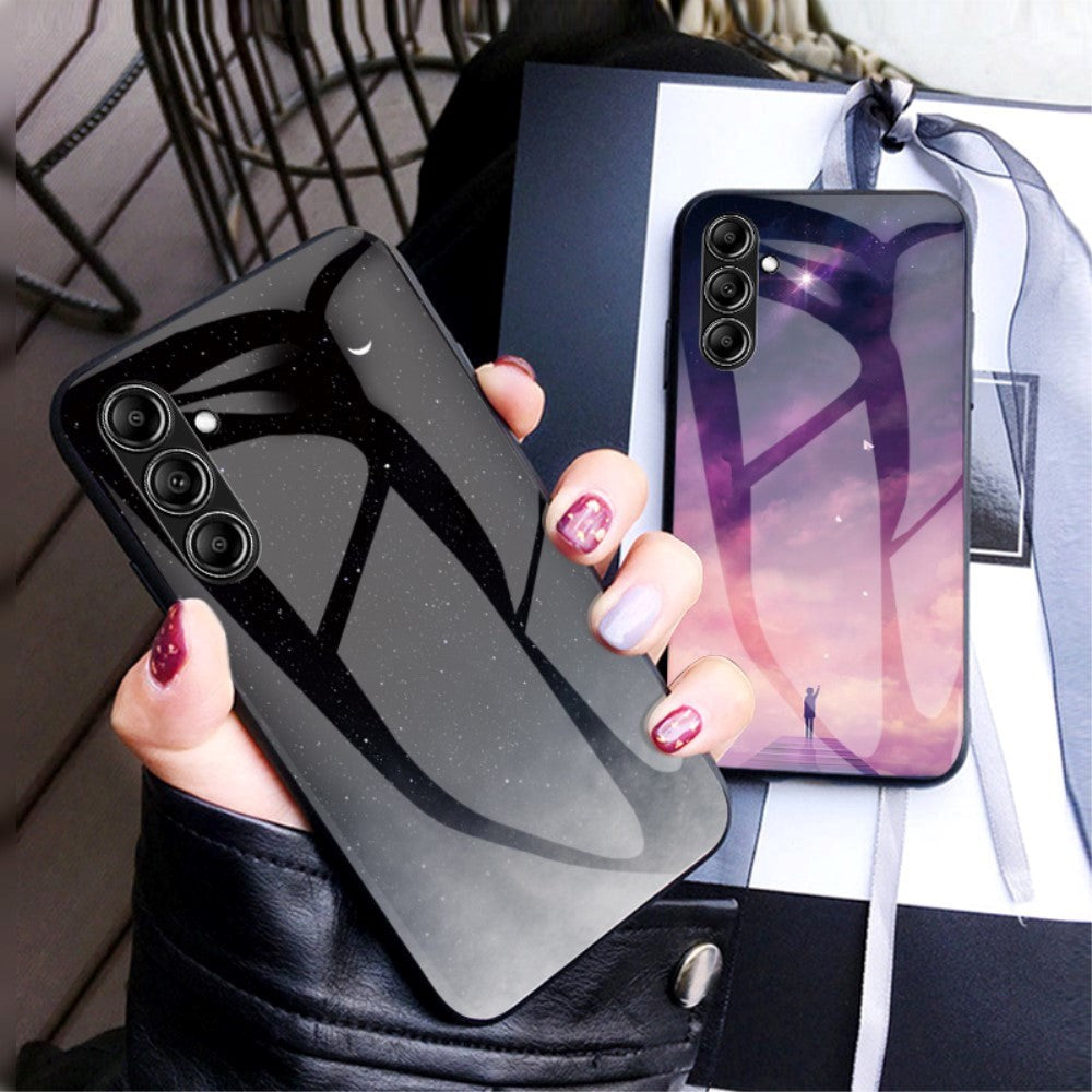 Samsung Galaxy S23 FE Plastik Cover m. Glasbagside - Farverig Himmel