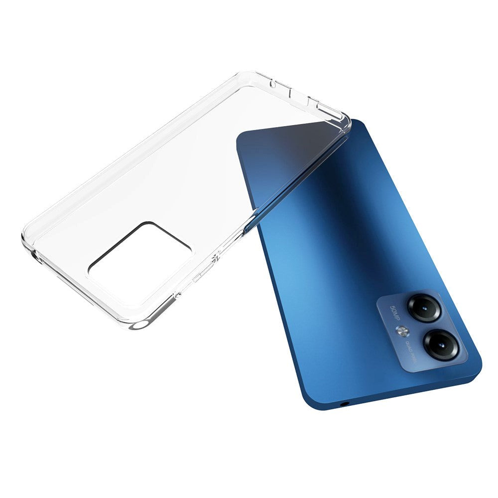 Motorola Moto G14 Fleksibelt Plastik Cover - Gennemsigtig