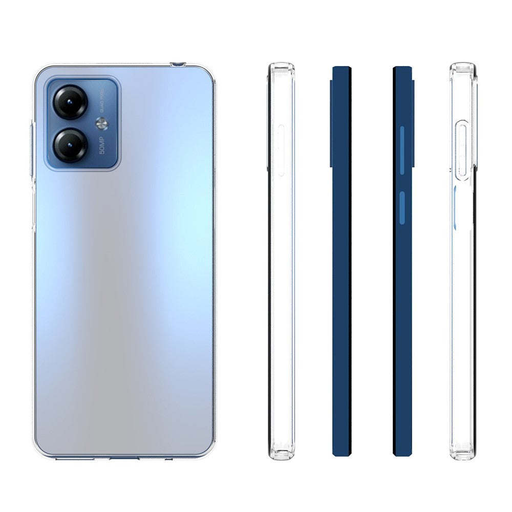 Motorola Moto G14 Fleksibelt Plastik Cover - Gennemsigtig
