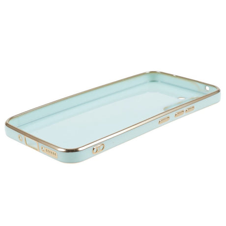 Samsung Galaxy A25 (5G) Fleksibelt Plastik Cover m. Guld Kant - Grøn