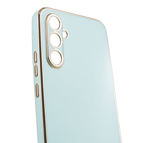Samsung Galaxy A25 (5G) Fleksibelt Plastik Cover m. Guld Kant - Grøn