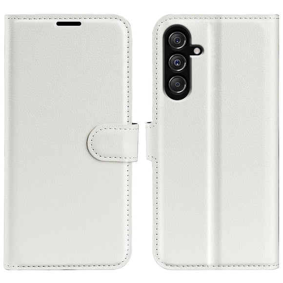 Samsung Galaxy M34 (5G) / F34 (5G) Litchi Læder Cover m. Pung - Hvid