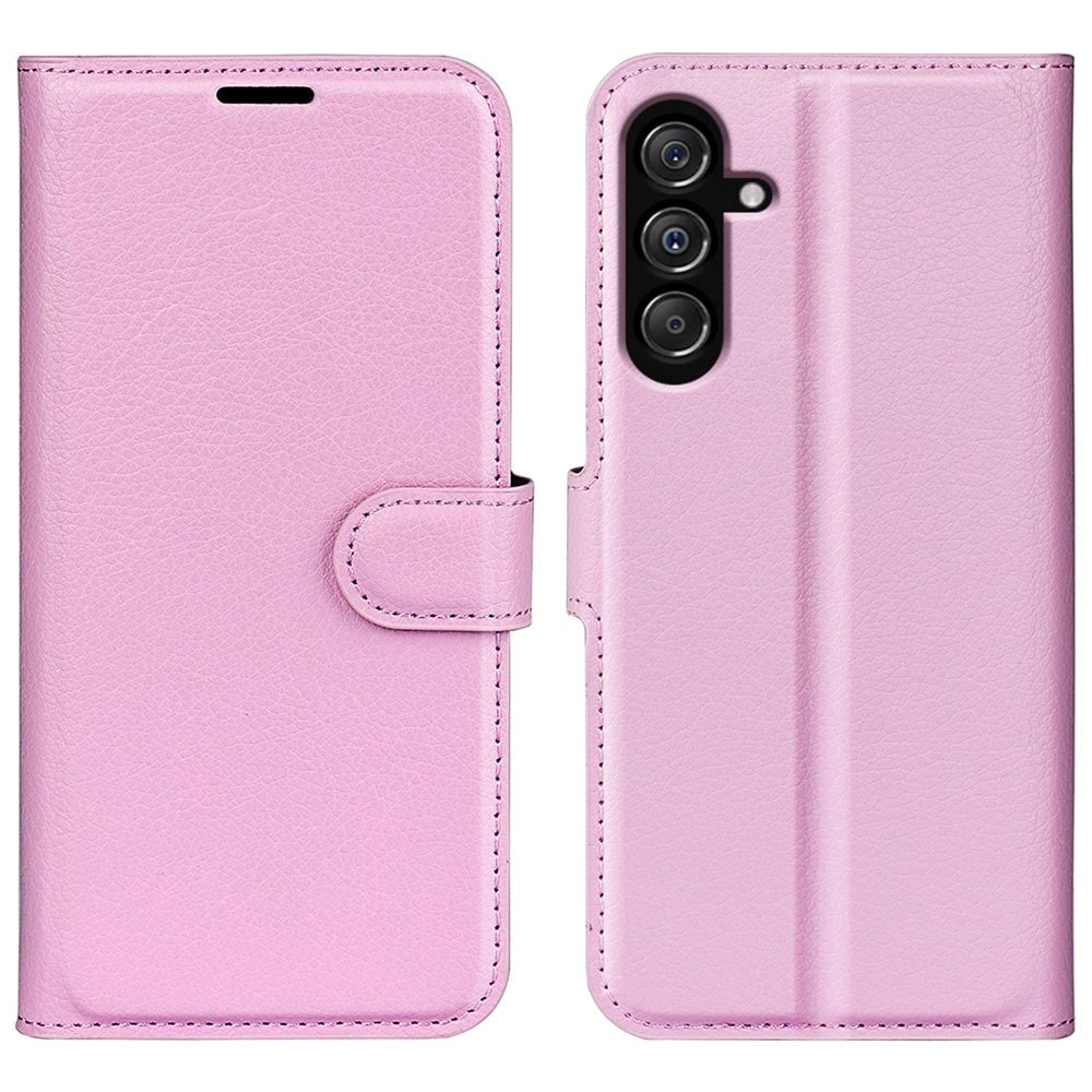 Samsung Galaxy M34 (5G) / F34 (5G) Litchi Læder Cover m. Pung - Baby Lyserød