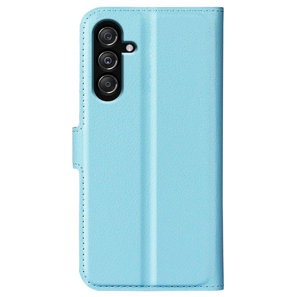 Samsung Galaxy M34 (5G) / F34 (5G) Litchi Læder Cover m. Pung - Lyseblå