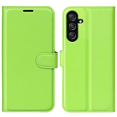 Samsung Galaxy M34 (5G) / F34 (5G) Litchi Læder Cover m. Pung - Grøn