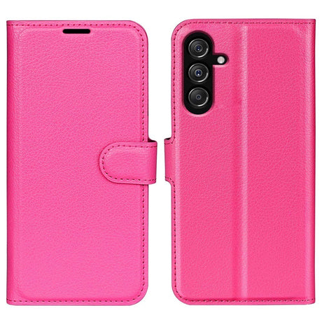 Samsung Galaxy M34 (5G) / F34 (5G) Litchi Læder Cover m. Pung - Lyserød