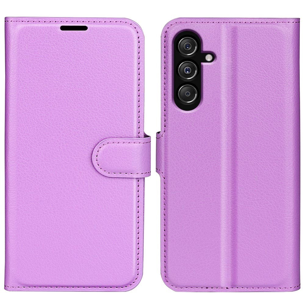 Samsung Galaxy M34 (5G) / F34 (5G) Litchi Læder Cover m. Pung - Lilla