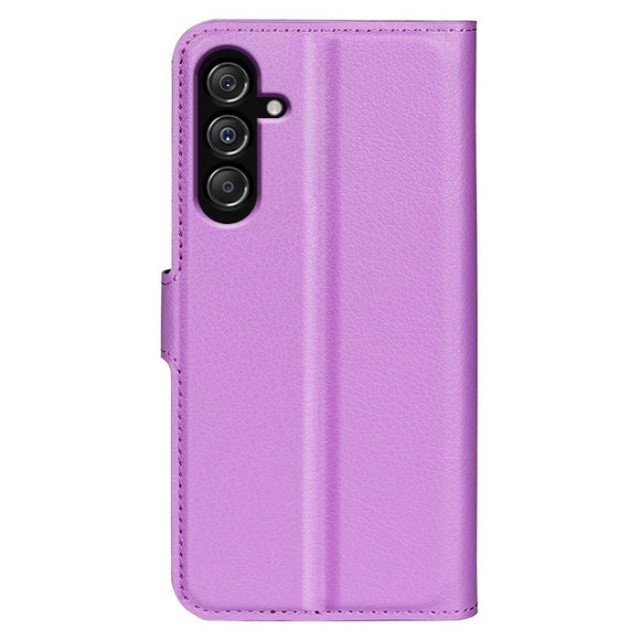 Samsung Galaxy M34 (5G) / F34 (5G) Litchi Læder Cover m. Pung - Lilla