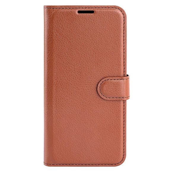Samsung Galaxy M34 (5G) / F34 (5G) Litchi Læder Cover m. Pung - Brun