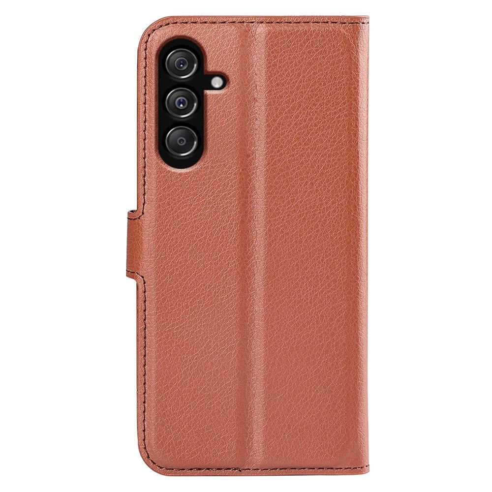 Samsung Galaxy M34 (5G) / F34 (5G) Litchi Læder Cover m. Pung - Brun