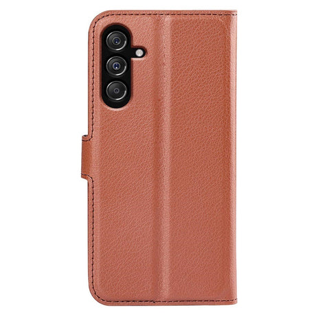 Samsung Galaxy M34 (5G) / F34 (5G) Litchi Læder Cover m. Pung - Brun