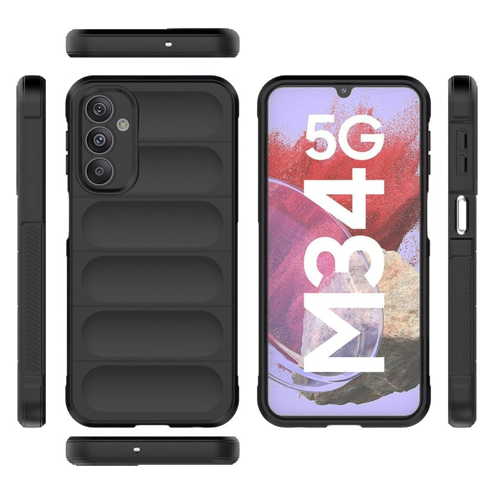 Samsung Galaxy M34 (5G) / F34 (5G) Fleksibelt Plastik Cover - Lysegrå