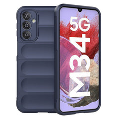 Samsung Galaxy M34 (5G) / F34 (5G) Fleksibelt Plastik Cover - Mørkeblå