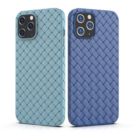 iPhone 15 Fleksibelt Plastik Cover - Flet Design - Blå
