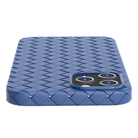 iPhone 15 Fleksibelt Plastik Cover - Flet Design - Blå
