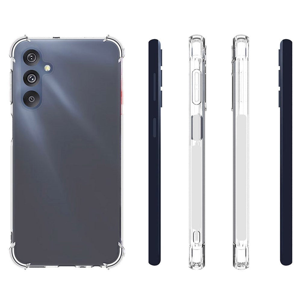 Samsung Galaxy M34 (5G) / F34 (5G) Drop-Proof Fleksibelt Plastik Cover - Gennemsigtig