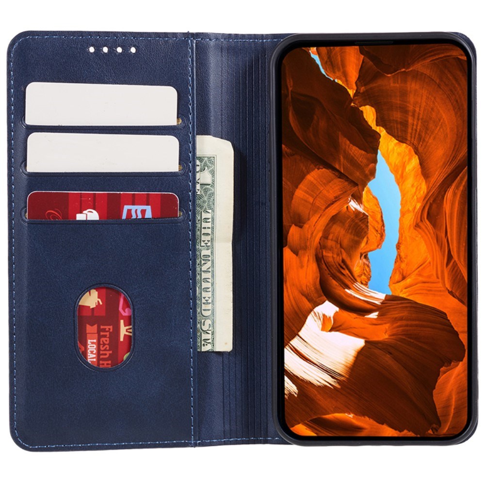 EIDERWOOD Samsung Galaxy Xcover 6 Pro Kunstlæder Flip Cover m. Kortholder & Ståfunktion - Blå