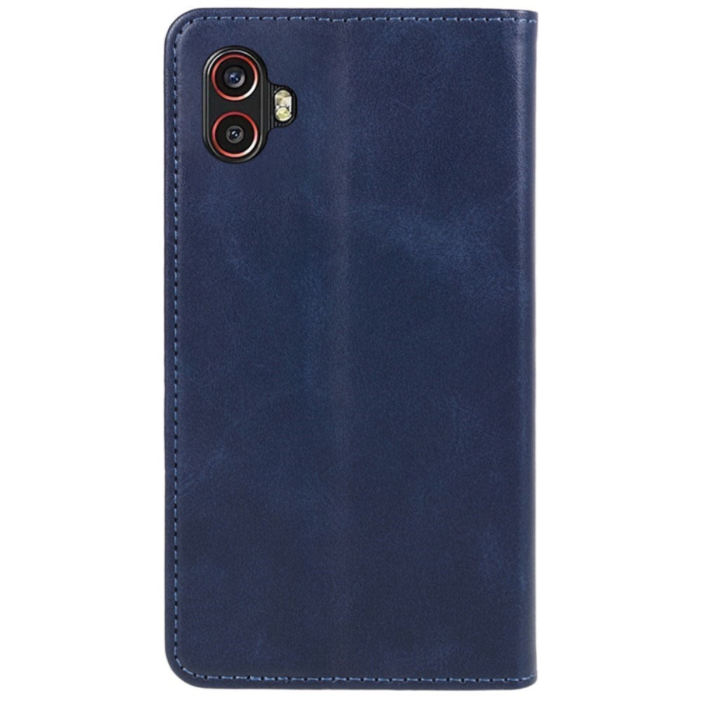 EIDERWOOD Samsung Galaxy Xcover 6 Pro Kunstlæder Flip Cover m. Kortholder & Ståfunktion - Blå