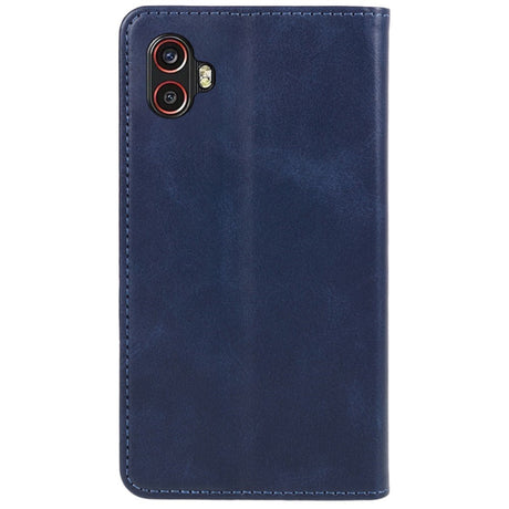 EIDERWOOD Samsung Galaxy Xcover 6 Pro Kunstlæder Flip Cover m. Kortholder & Ståfunktion - Blå