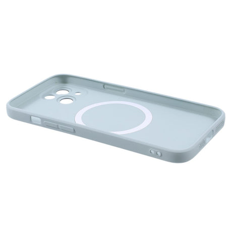 iPhone 13 Silikone Cover m. Kamerabeskytter - MagSafe Kompatibel - Mint Blå