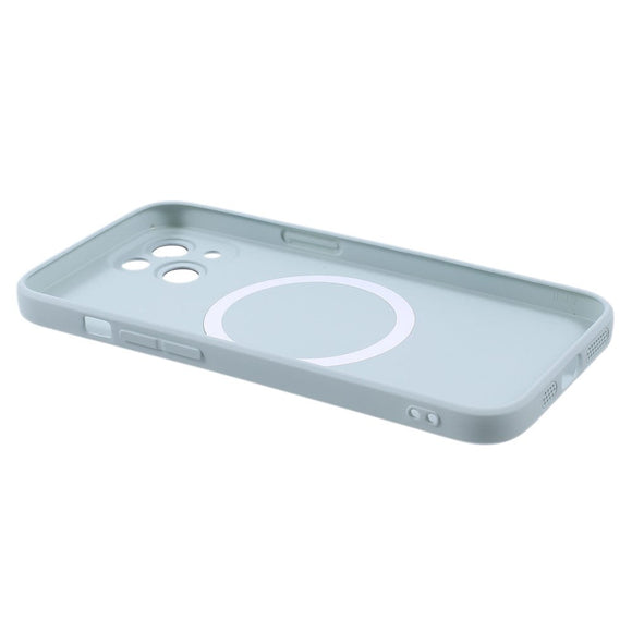 iPhone 13 Silikone Cover m. Kamerabeskytter - MagSafe Kompatibel - Mint Blå