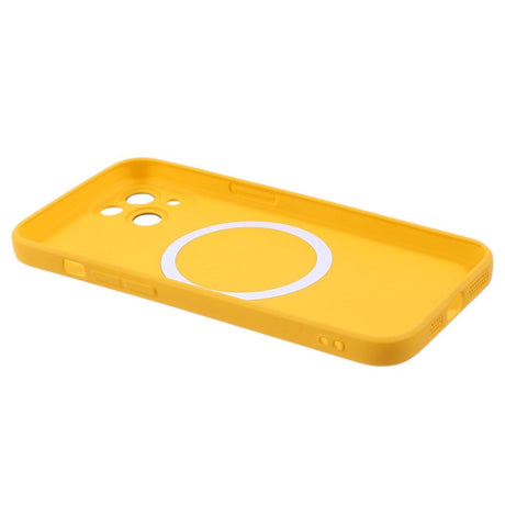 iPhone 13 Silikone Cover m. Kamerabeskytter - MagSafe Kompatibel - Gul