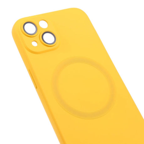 iPhone 13 Silikone Cover m. Kamerabeskytter - MagSafe Kompatibel - Gul