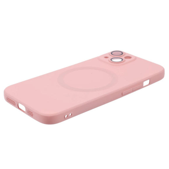 iPhone 13 Silikone Cover m. Kamerabeskytter - MagSafe Kompatibel - Lyserød
