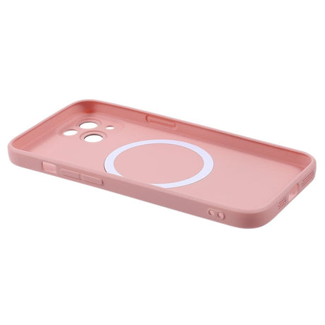 iPhone 13 Silikone Cover m. Kamerabeskytter - MagSafe Kompatibel - Lyserød