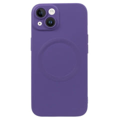 iPhone 13 Silikone Cover m. Kamerabeskytter - MagSafe Kompatibel - Lilla