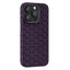 iPhone 15 Plus Fleksibelt Plastik Cover - Flettet Tekstur - Lilla