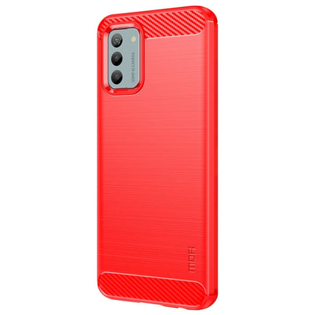 Nokia G42 Brushed Carbon Fiber Cover - Rød