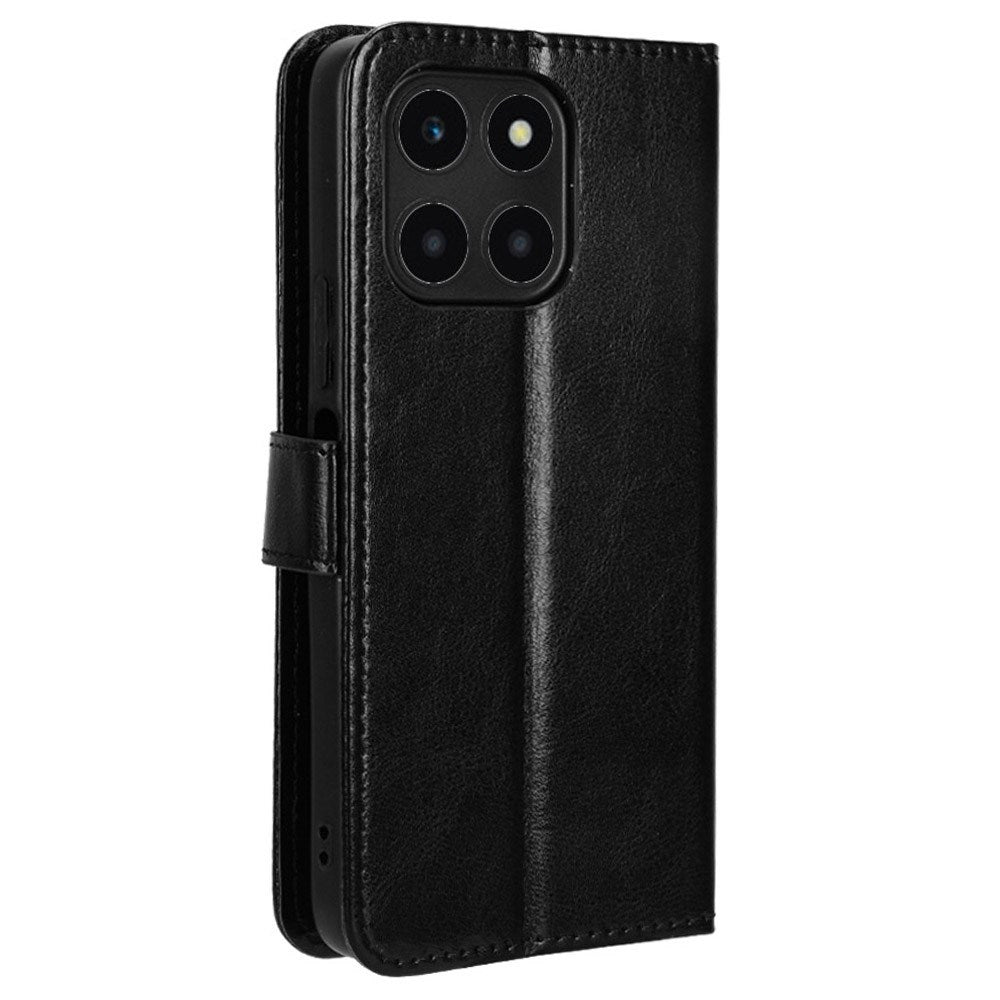 EIDERWOOD Honor X6a Kunstlæder Flip Cover m. Strop - Sort
