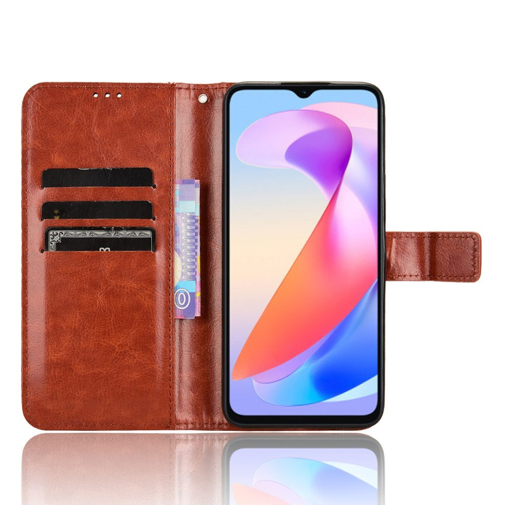 EIDERWOOD Honor X6a Kunstlæder Flip Cover m. Strop - Brun