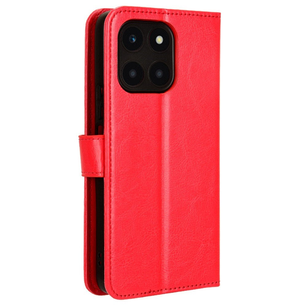 EIDERWOOD Honor X6a Kunstlæder Flip Cover m. Strop - Rød