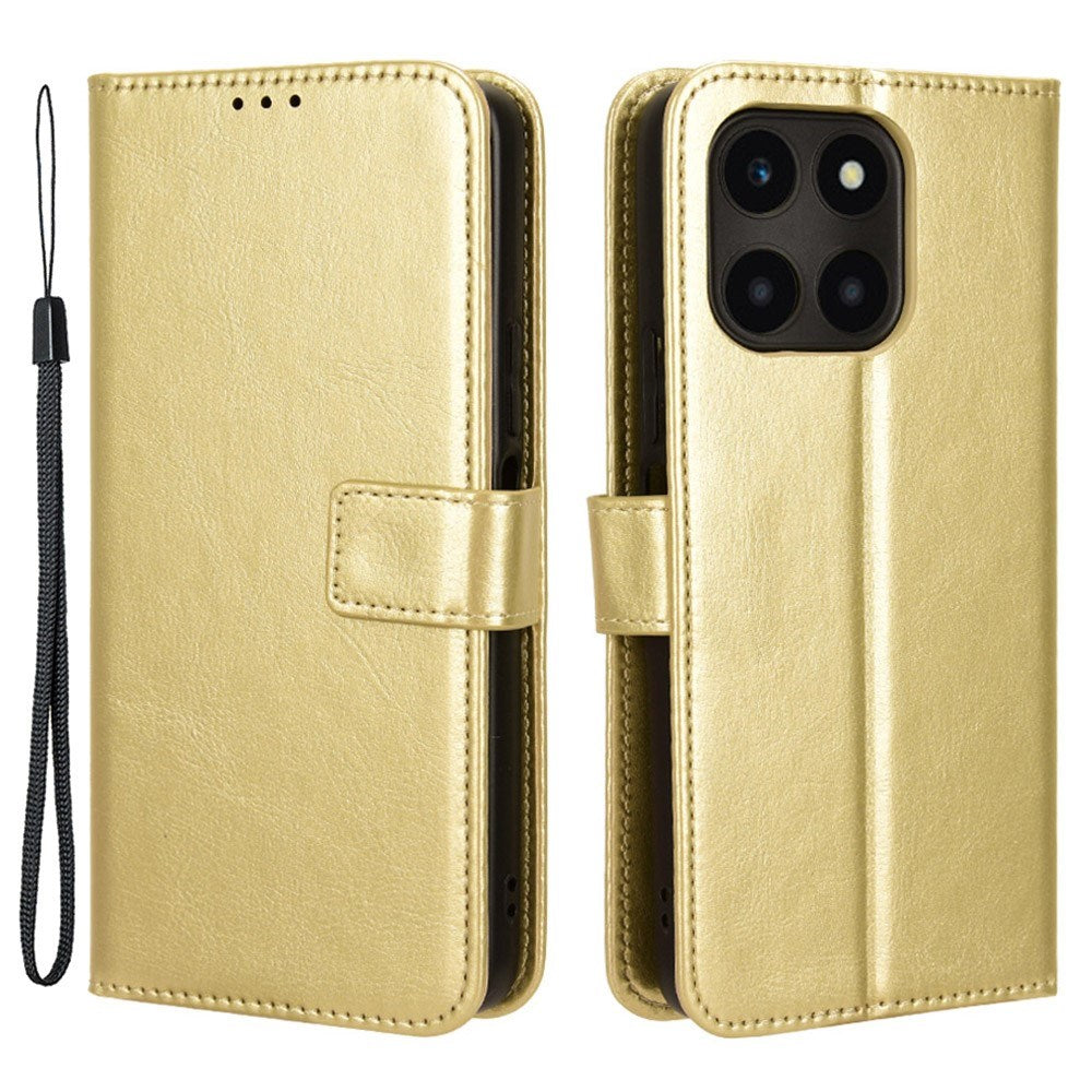 EIDERWOOD Honor X6a Kunstlæder Flip Cover m. Strop - Guld