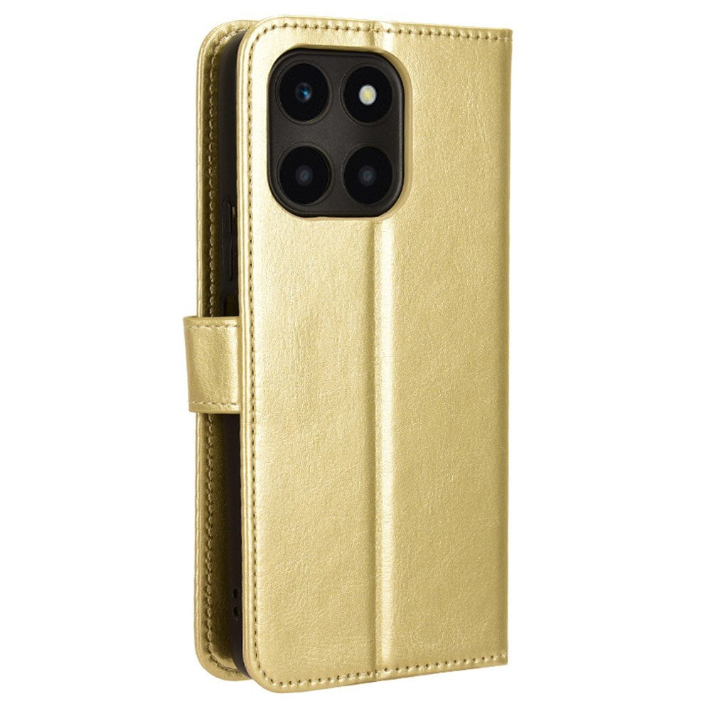 EIDERWOOD Honor X6a Kunstlæder Flip Cover m. Strop - Guld