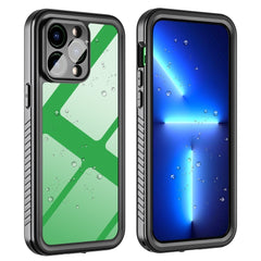 iPhone 14 Pro Max IP68 Støv- & Vandtæt Cover - Gennemsigtig / Sort