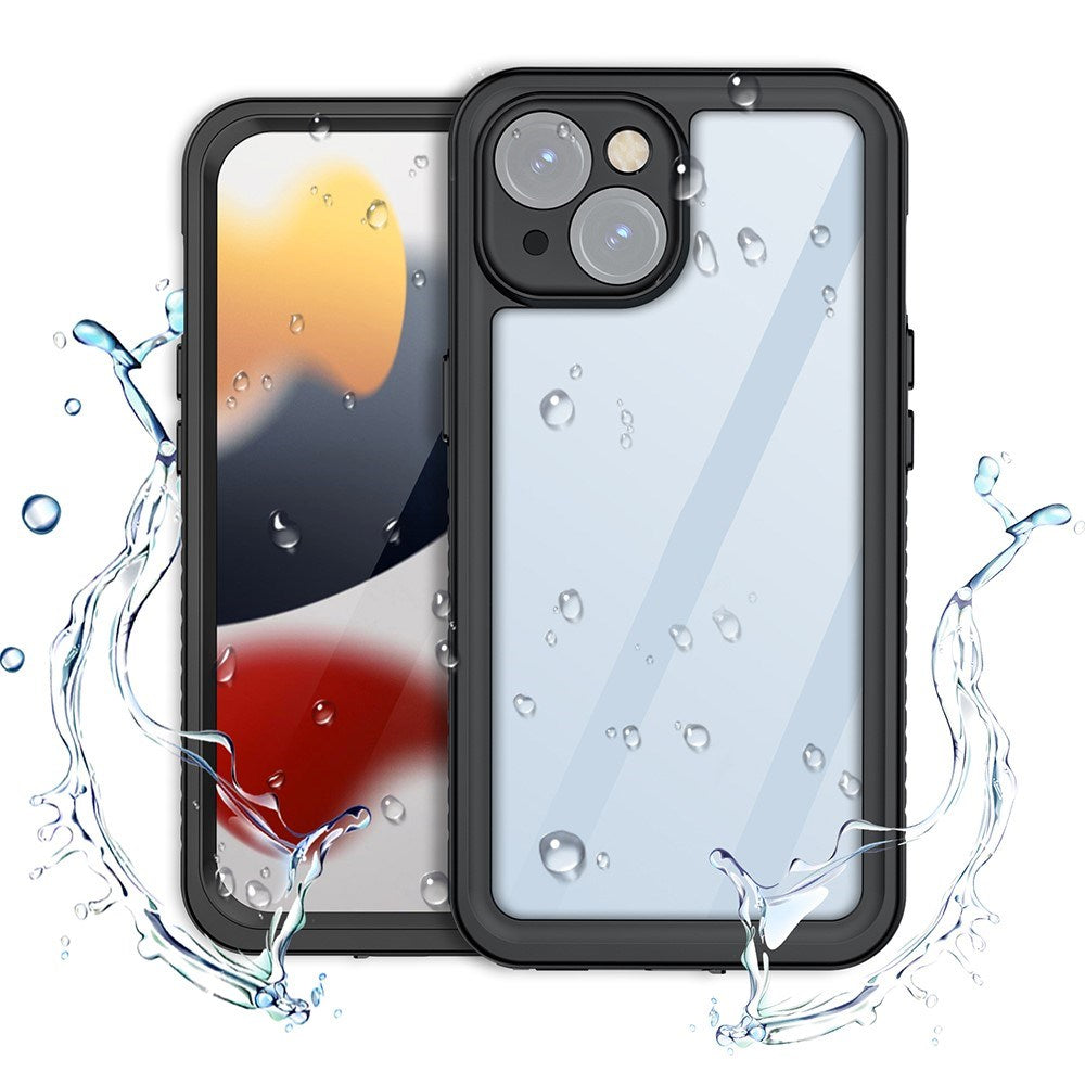 iPhone 15 Redpepper IP68 Vandtæt Cover - Sort / Gennemsigtig