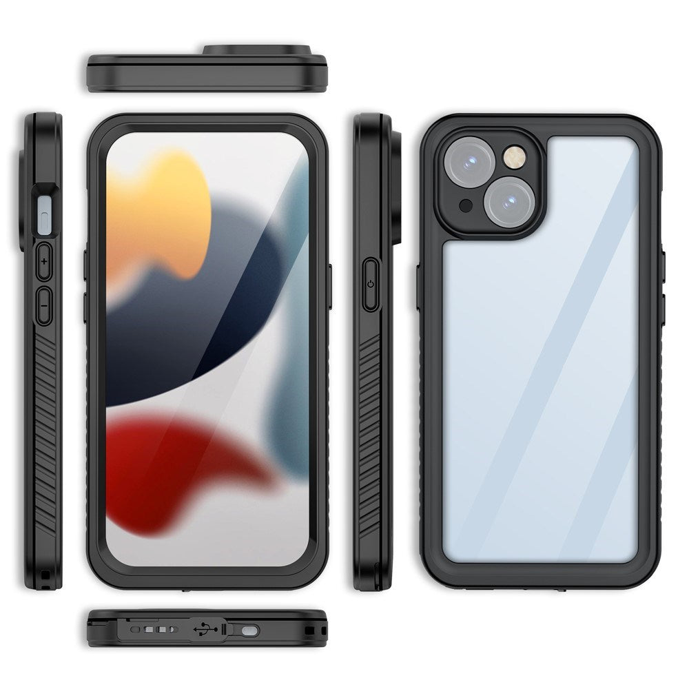 iPhone 15 Redpepper IP68 Vandtæt Cover - Sort / Gennemsigtig