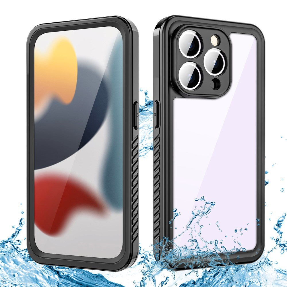 iPhone 15 Pro Max Redpepper IP68 Vandtæt Cover - Sort / Gennemsigtig