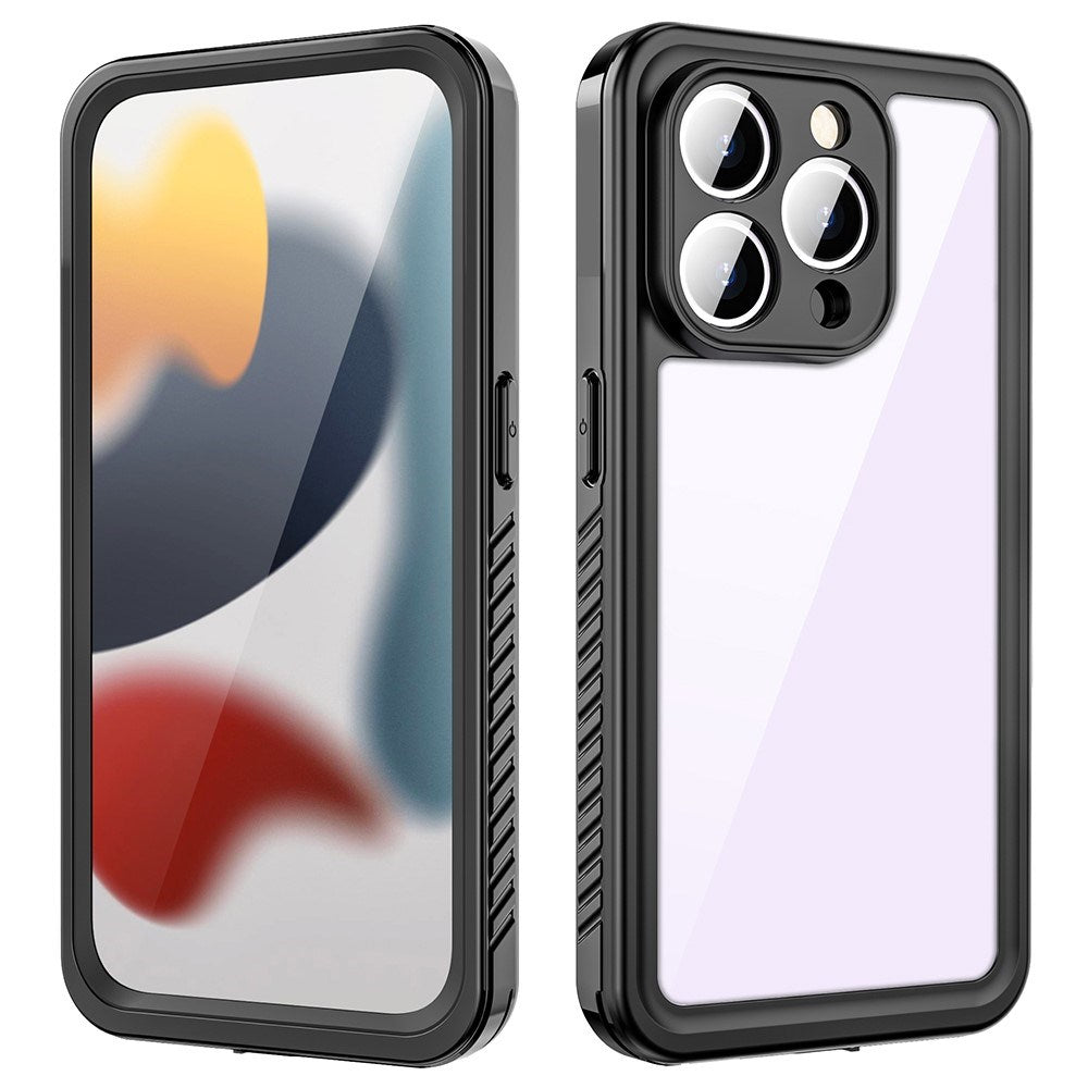 iPhone 15 Pro Max Redpepper IP68 Vandtæt Cover - Sort / Gennemsigtig