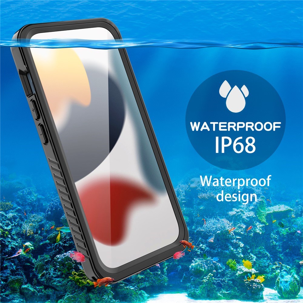 iPhone 15 Pro Max Redpepper IP68 Vandtæt Cover - Sort / Gennemsigtig