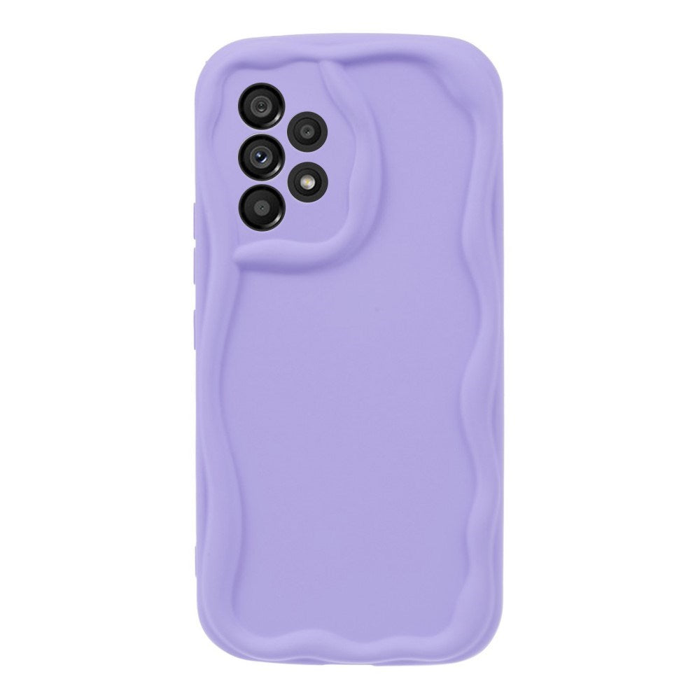 EIDERWOOD Samsung Galaxy A23 / A23 (5G) Fleksibelt Plastik Cover m. Bølget Kanter - Gul
