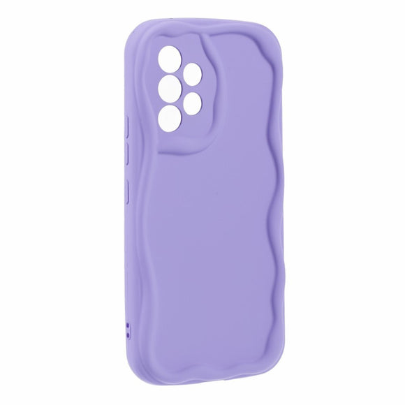 EIDERWOOD Samsung Galaxy A23 / A23 (5G) Fleksibelt Plastik Cover m. Bølget Kanter - Gul