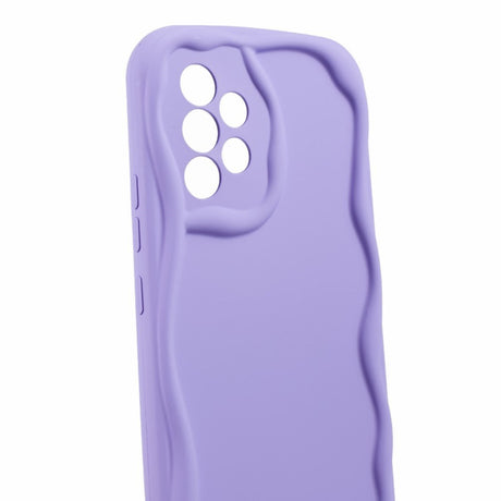 EIDERWOOD Samsung Galaxy A23 / A23 (5G) Fleksibelt Plastik Cover m. Bølget Kanter - Gul