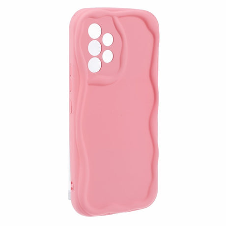 EIDERWOOD Samsung Galaxy A23 / A23 (5G) Fleksibelt Plastik Cover m. Bølget Kanter - Pink