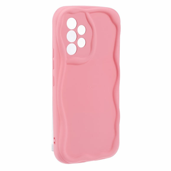 EIDERWOOD Samsung Galaxy A23 / A23 (5G) Fleksibelt Plastik Cover m. Bølget Kanter - Pink