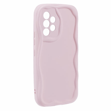 EIDERWOOD Samsung Galaxy A23 / A23 (5G) Fleksibelt Plastik Cover m. Bølget Kanter - Lyserød
